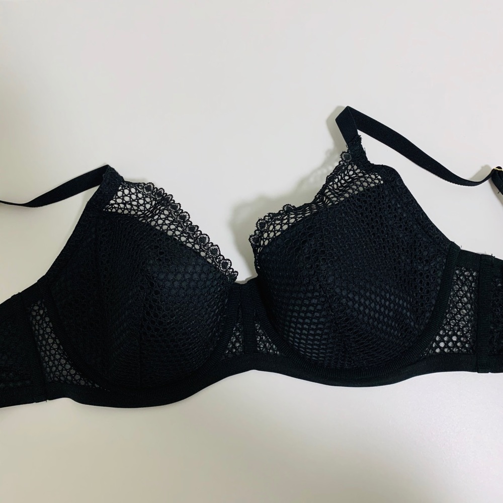 Fishnet Lace Push-up Bra